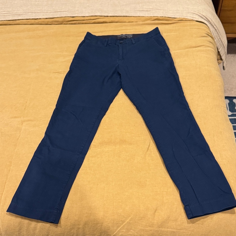 Calvin Klein Men's Navy Chinos